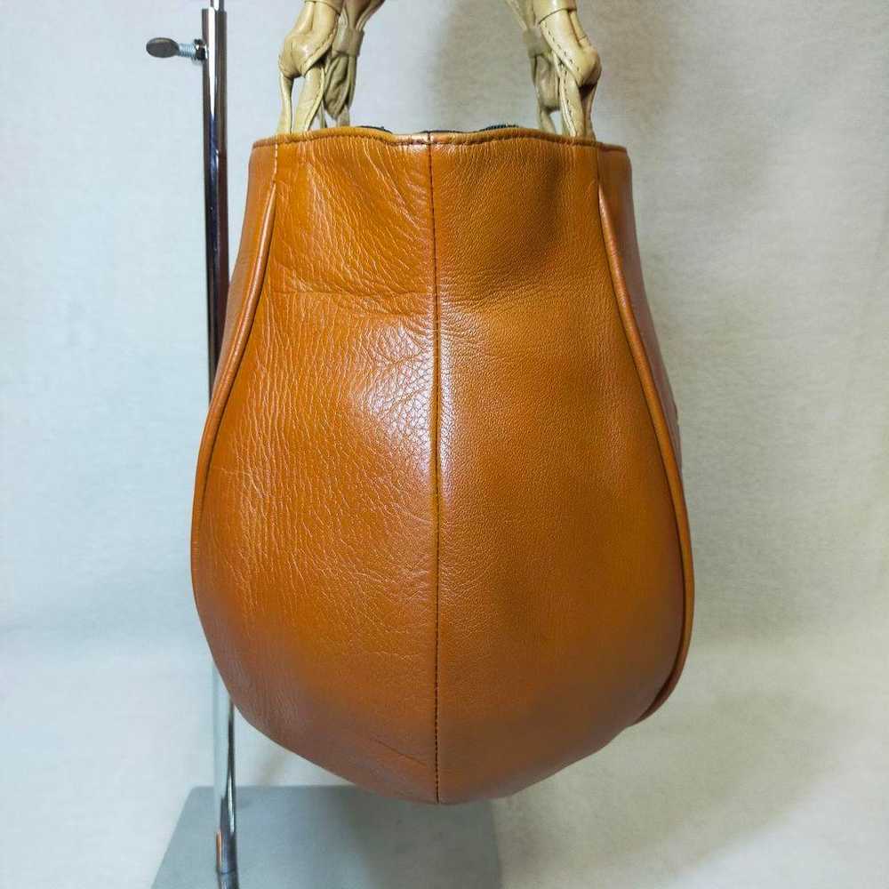 Rare Kitamura leather logo mini handbag. - image 6