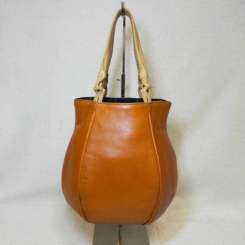 Rare Kitamura leather logo mini handbag. - image 7