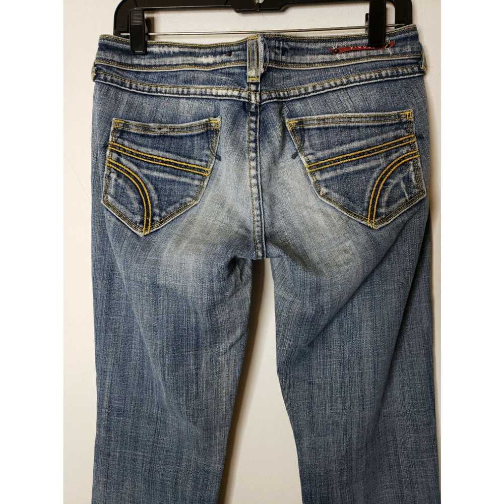 Vintage Vigoss Juniors Denim Blue Jeans Size 5 Di… - image 2