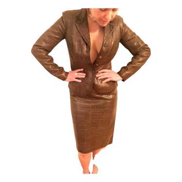 Max Mara Leather skirt suit - image 1