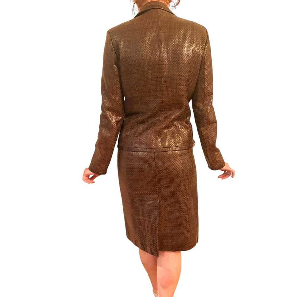 Max Mara Leather skirt suit - image 2