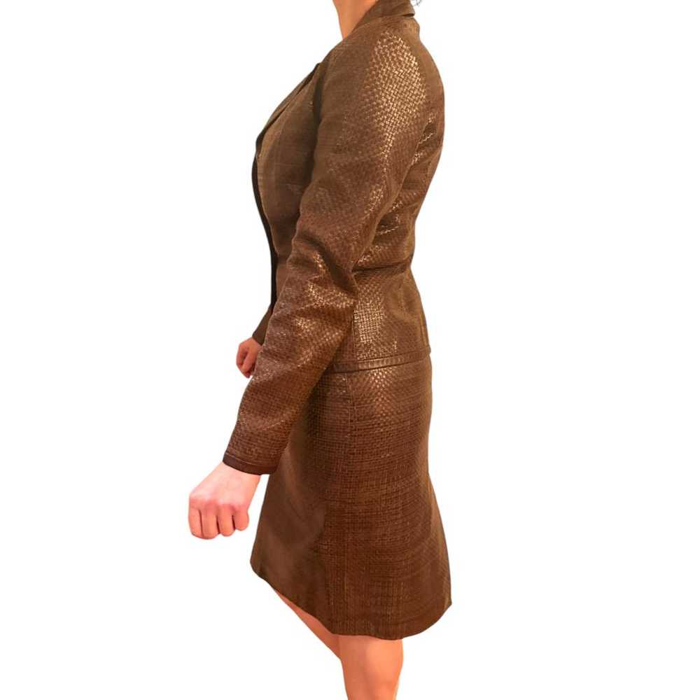 Max Mara Leather skirt suit - image 4