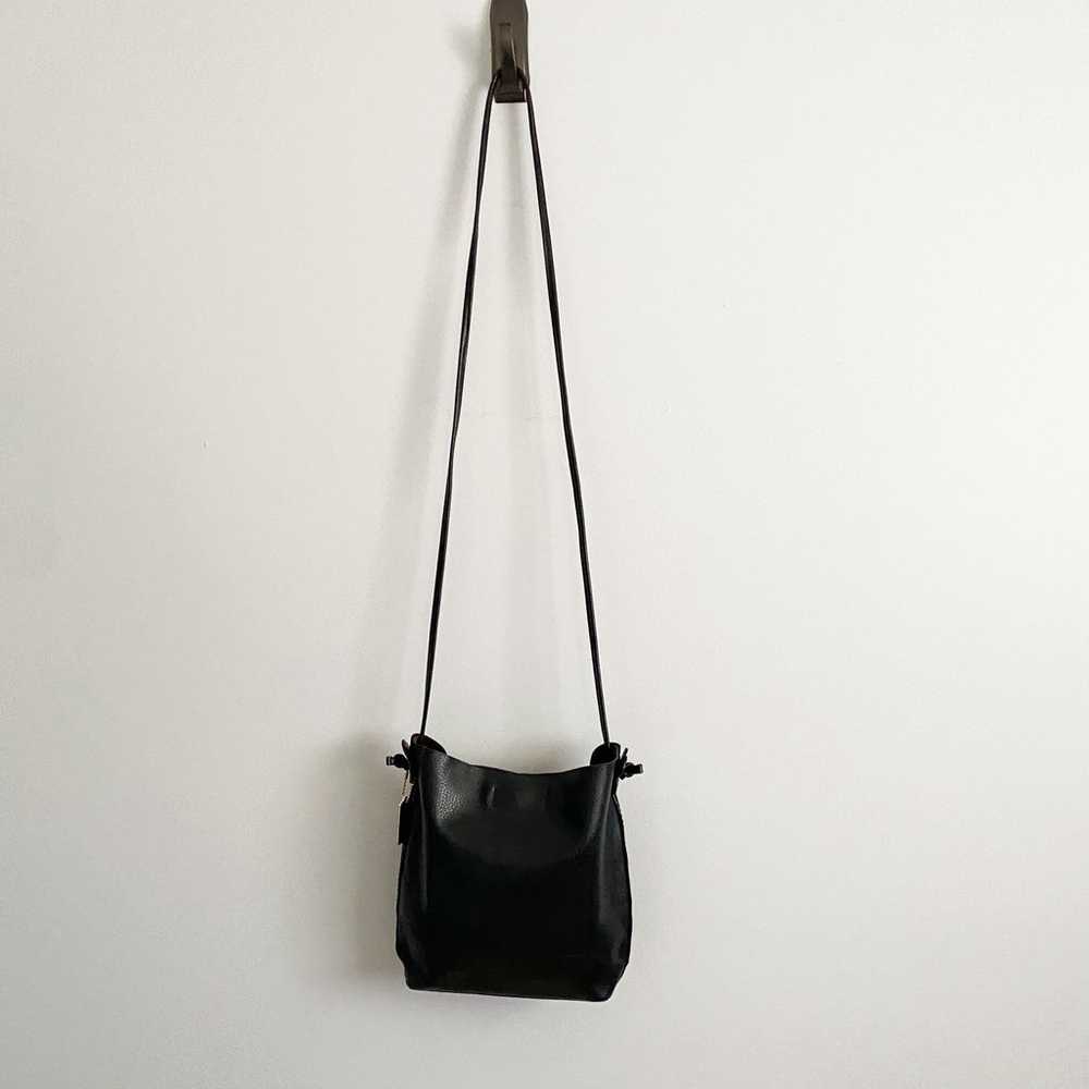 Coach Crossbody Derby Bag - Black Pebbled Leather… - image 6