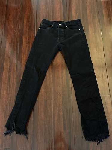 Levi's Vintage Clothing Black Distressed 501’s - image 1