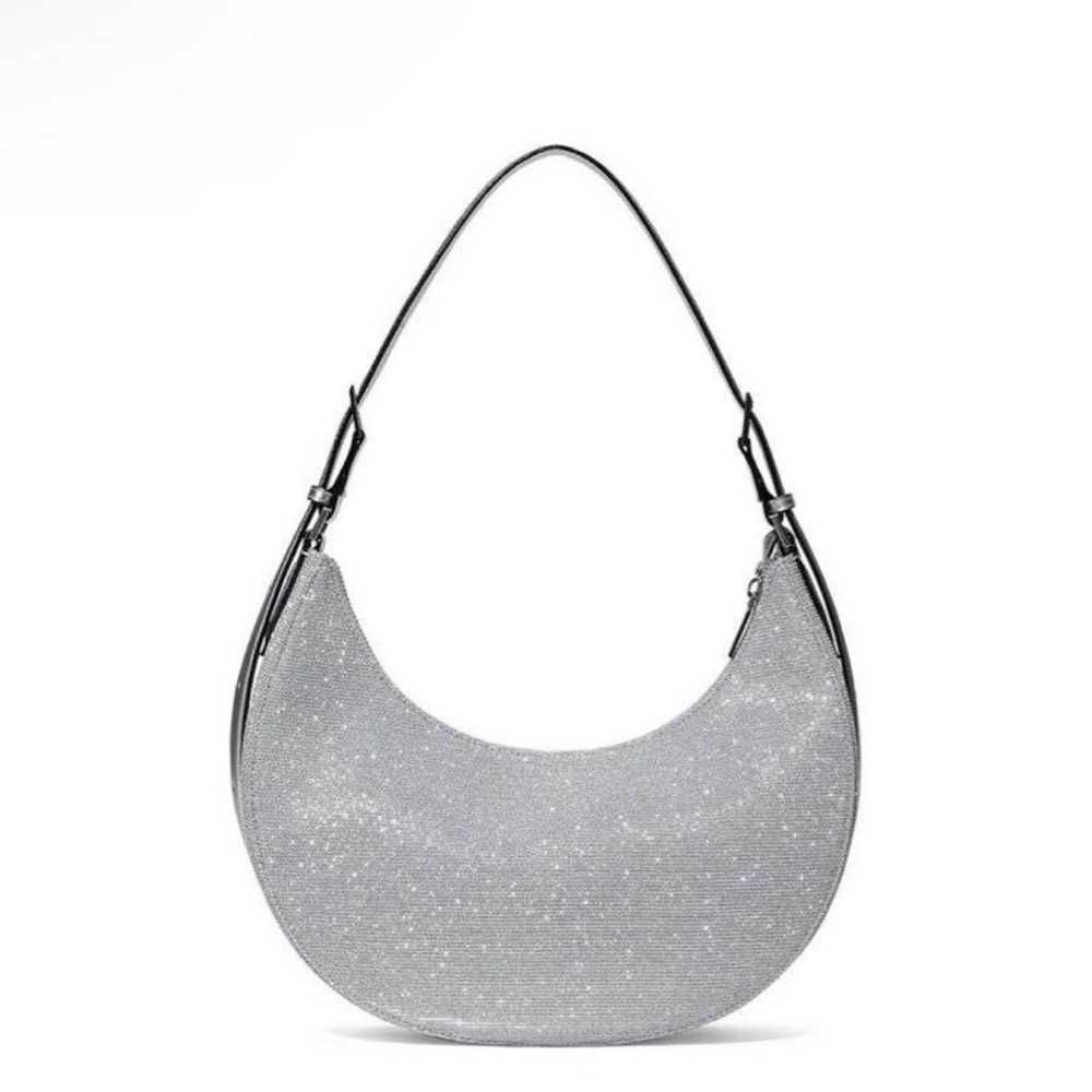 VICTORIA'S SECRET Crescent Curve Shoulder Bag Sil… - image 2