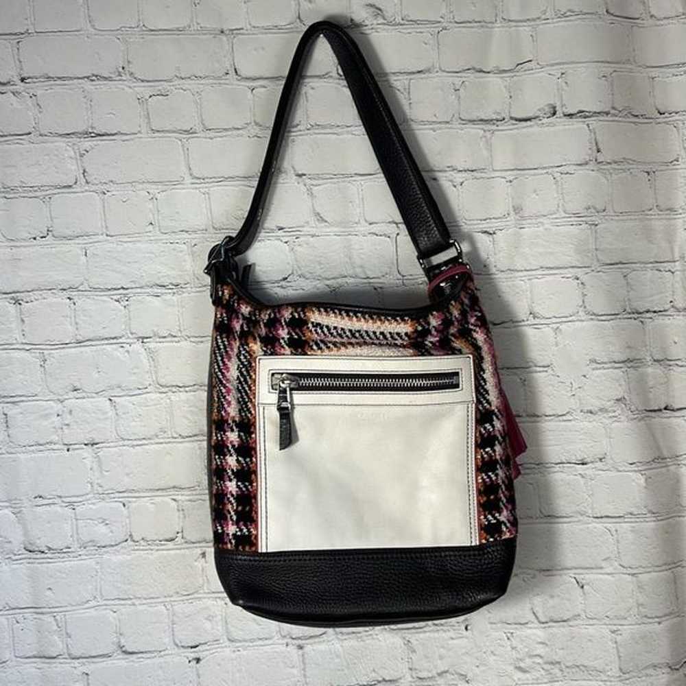 COACH 21146 Legacy Duffle Color Block Wool Leathe… - image 1