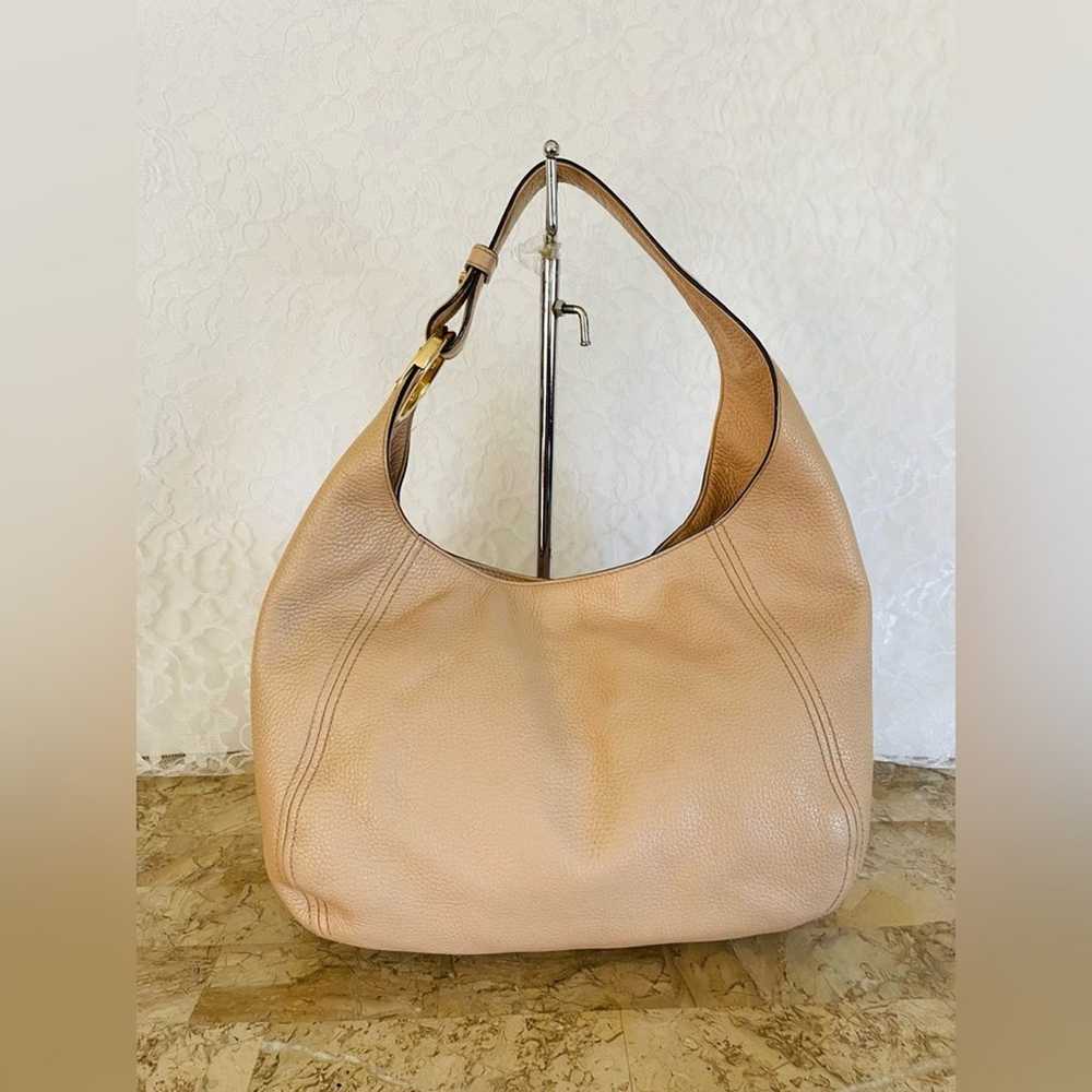 MICHAEL KORS BEIGE SLOUCHY PEBBLE HOBO SHOULDER B… - image 1