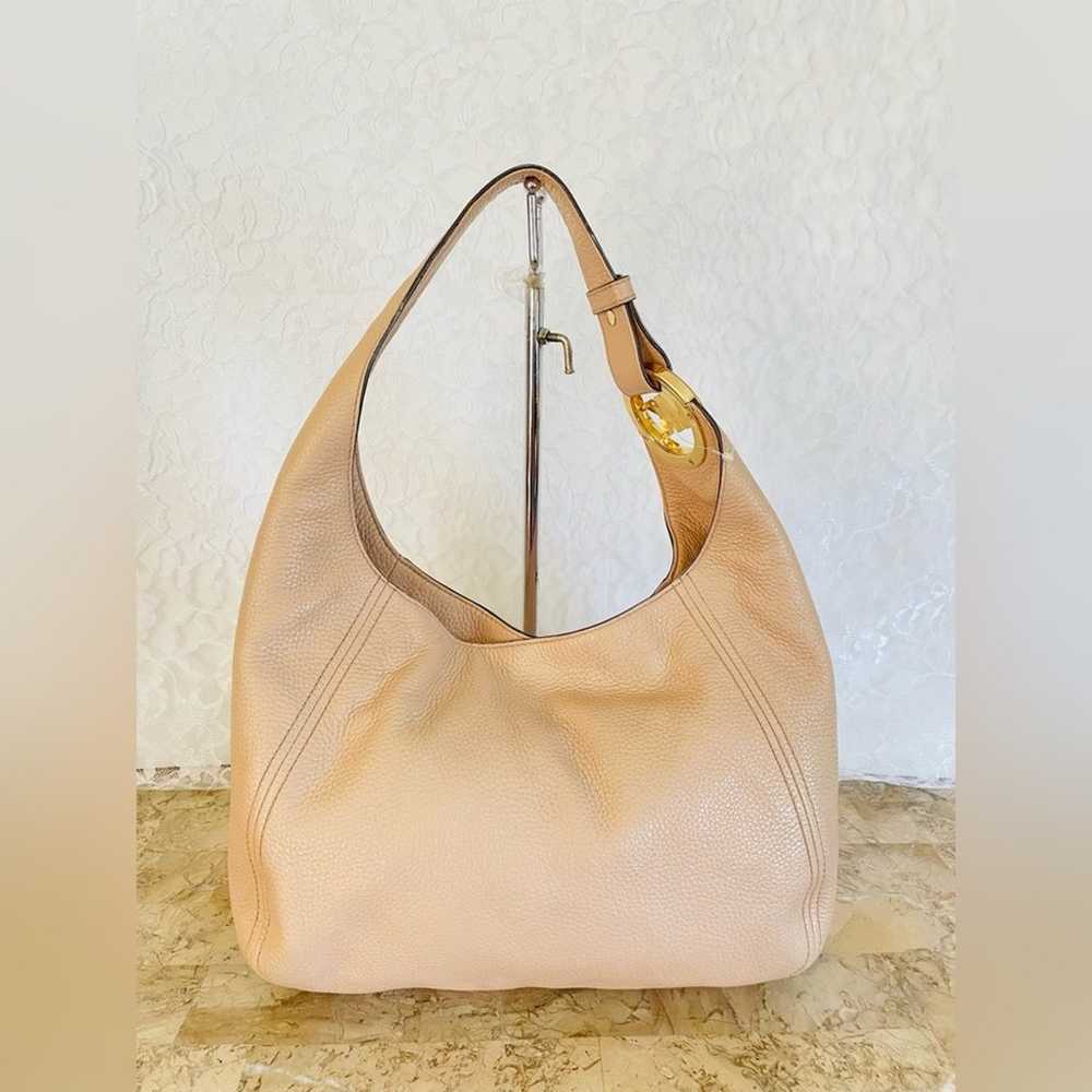 MICHAEL KORS BEIGE SLOUCHY PEBBLE HOBO SHOULDER B… - image 2