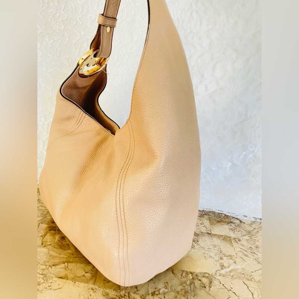 MICHAEL KORS BEIGE SLOUCHY PEBBLE HOBO SHOULDER B… - image 5