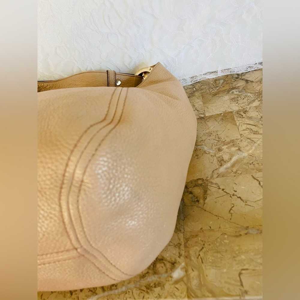 MICHAEL KORS BEIGE SLOUCHY PEBBLE HOBO SHOULDER B… - image 7