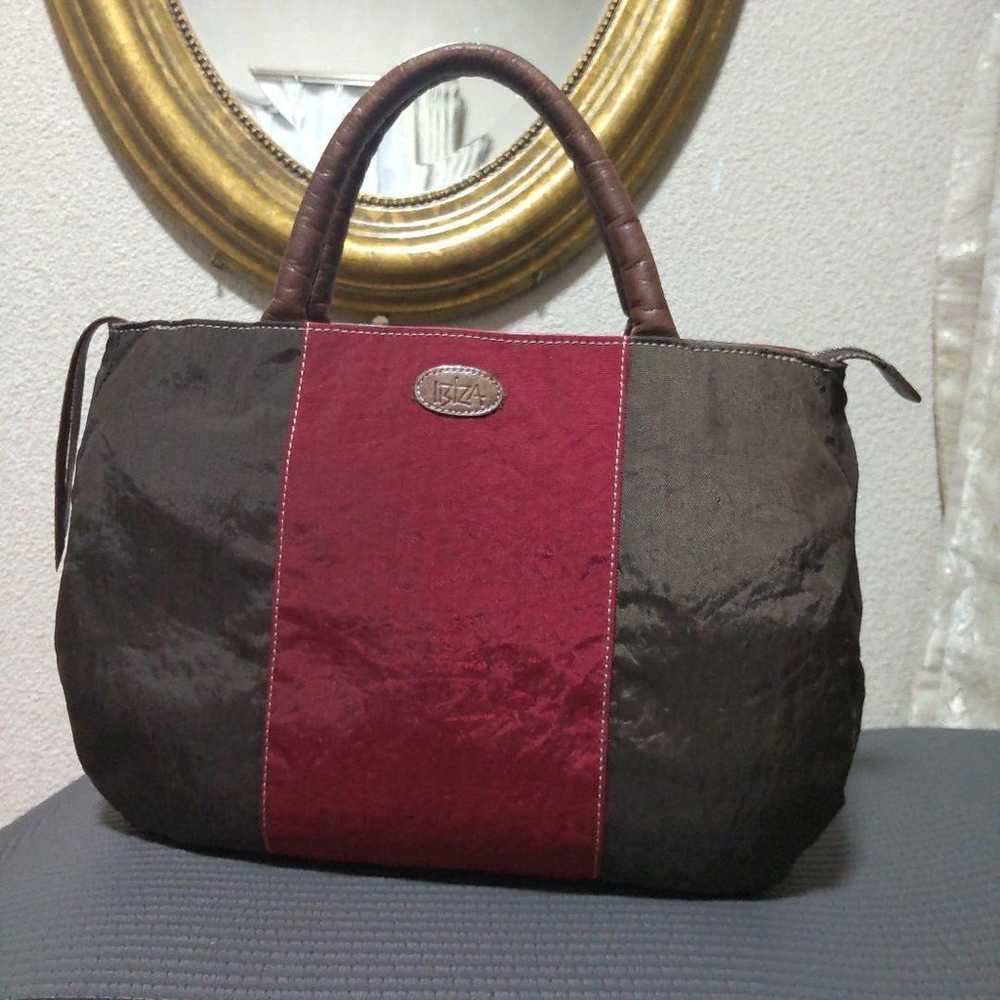 【Excellent Condition】Ibiza ◇ Nylon Handbag ◇ Ligh… - image 1