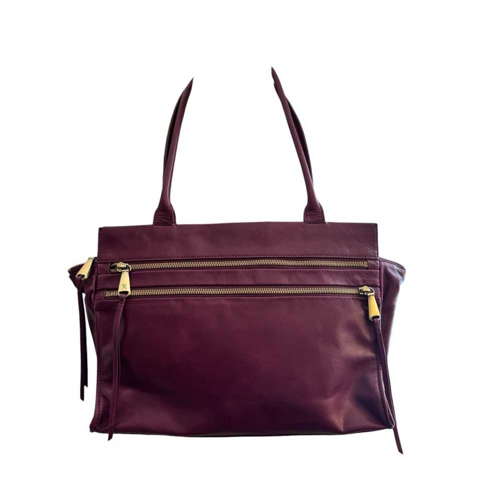 Hobo Seeker Soft Leather Bag Purple Eggplant Flor… - image 12