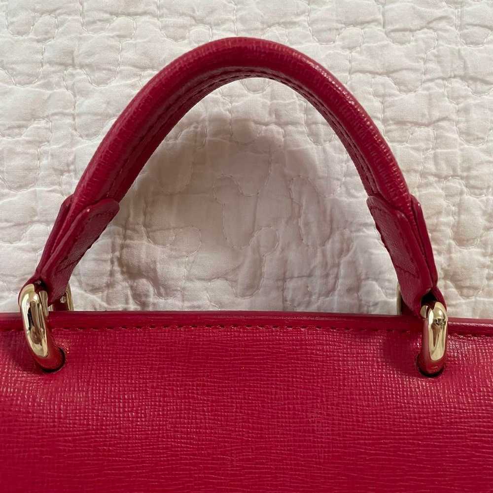 【Excellent condition】FURLA Red Pink Leather Shoul… - image 5