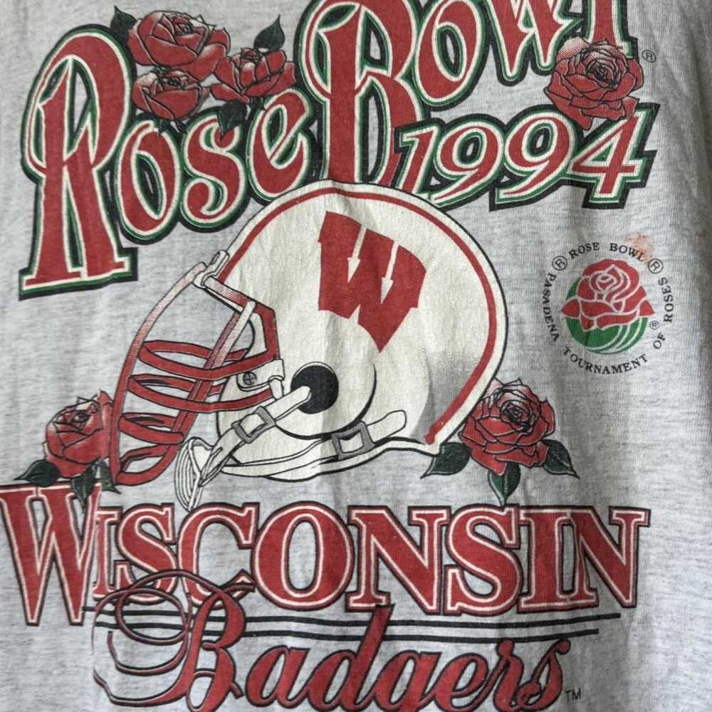 Vintage Vintage Rose Bowl Wisconsin Badgers 1994 … - image 3