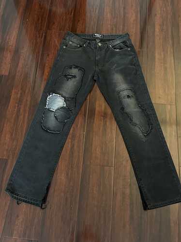 Custom Brooklyn Express Patch Jeans