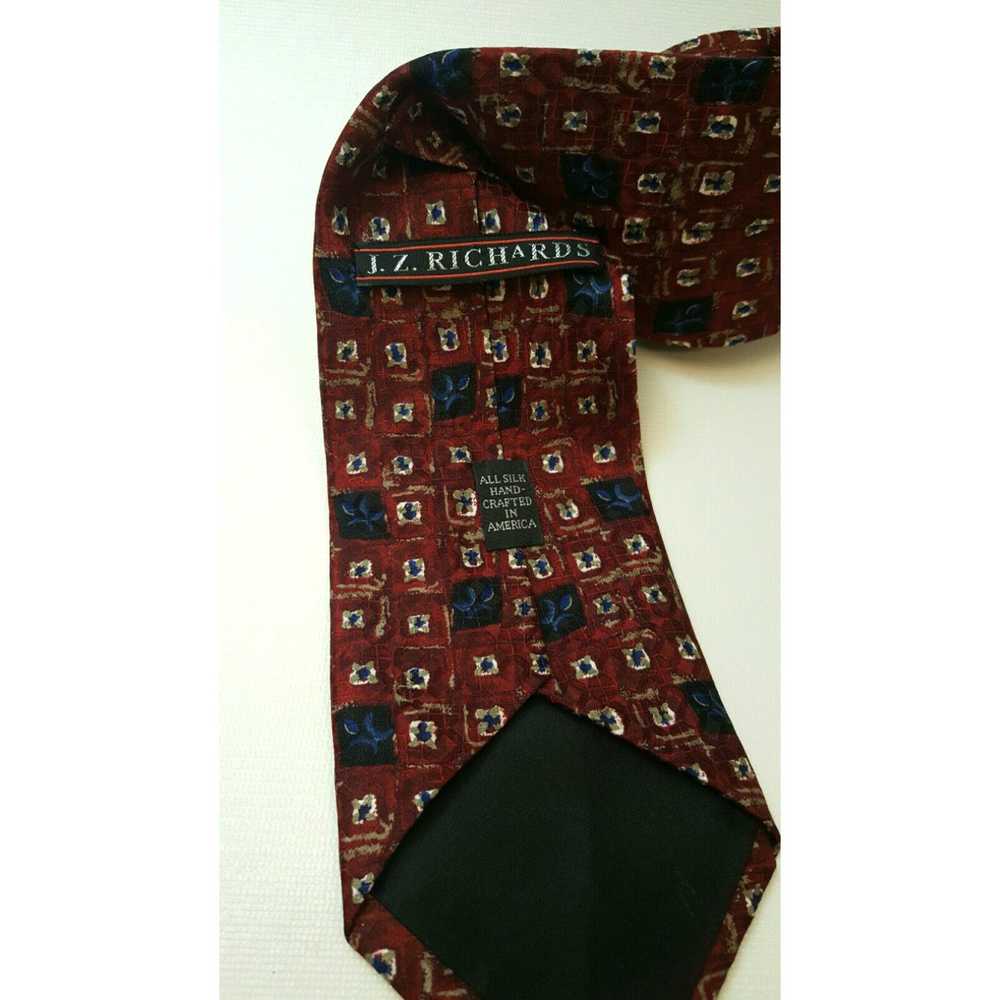 Vintage J. Z. Richards Men's Tie 100% Silk Handma… - image 2