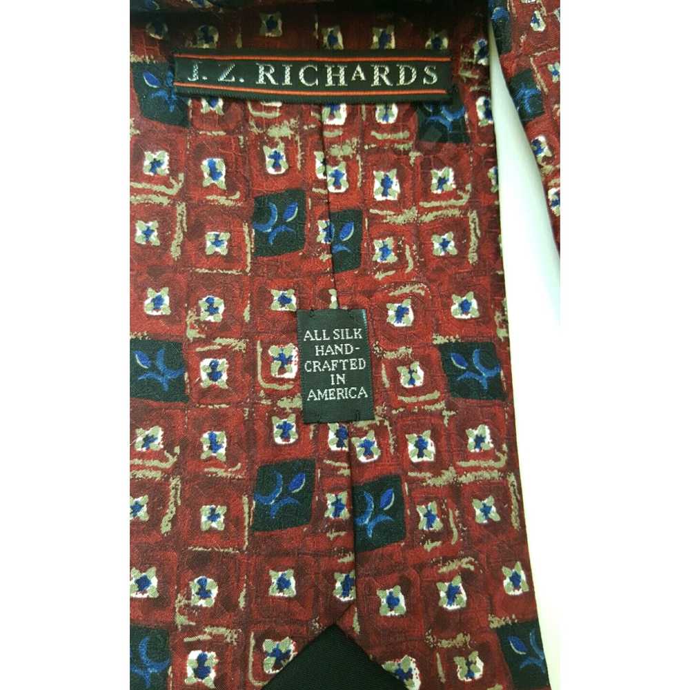 Vintage J. Z. Richards Men's Tie 100% Silk Handma… - image 4