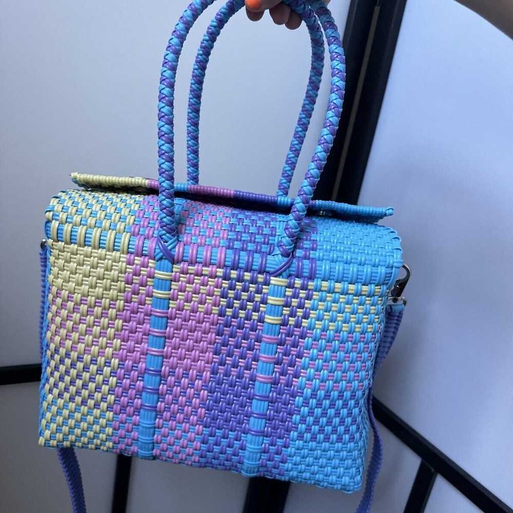 El Cholo's Kid Pastel Handmade Mexican Woven Bag … - image 9