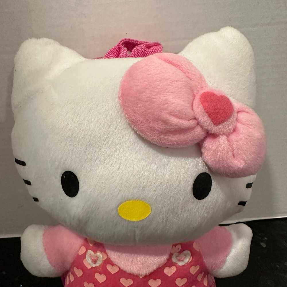 Vintage hello kitty plush backpack 11” - image 3