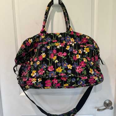 Vera Bradley Wildflower Cotton Weekender Travel B… - image 1