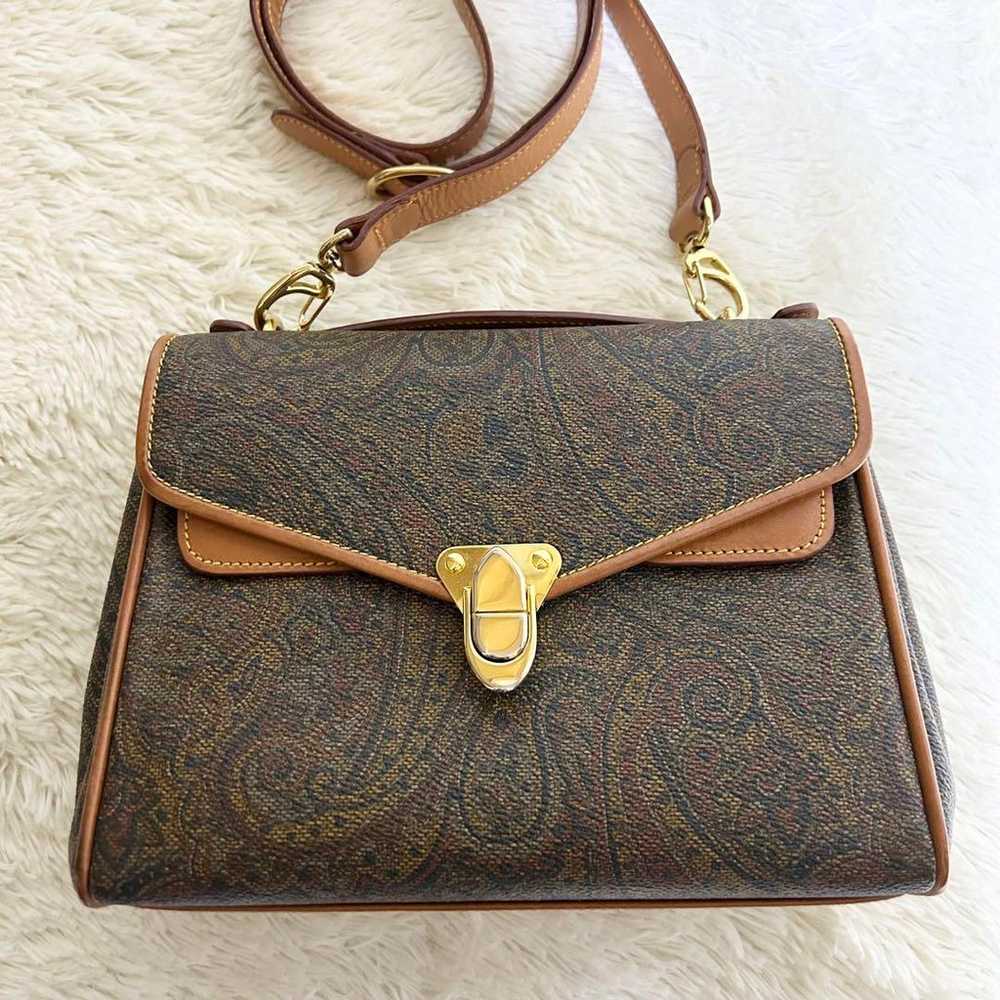 CERAPIAN Therapian Shoulder Bag 2way Paisley Brown - image 2