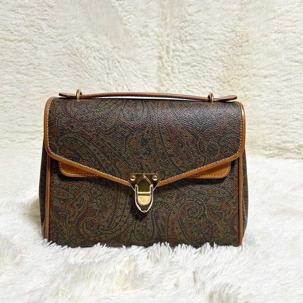 CERAPIAN Therapian Shoulder Bag 2way Paisley Brown - image 4