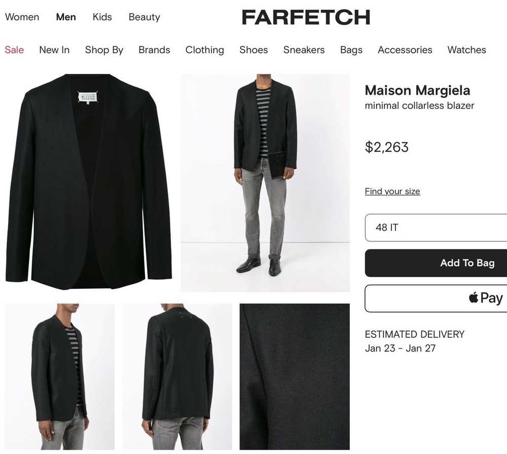 Maison Margiela RARE SS18 $2250 MINIMAL COLLARLES… - image 9