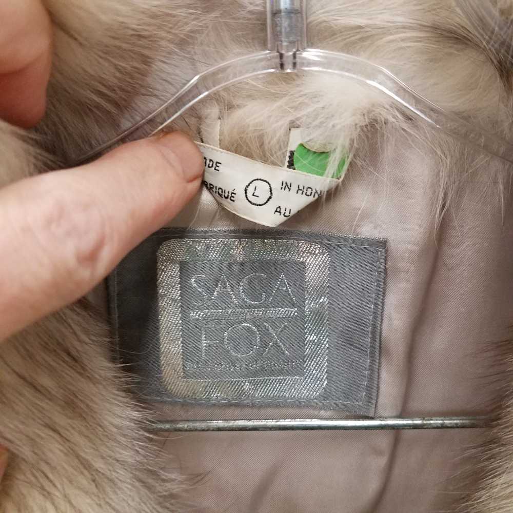 Saga Fox Vintage Fox Fur Coat Size Large - image 2