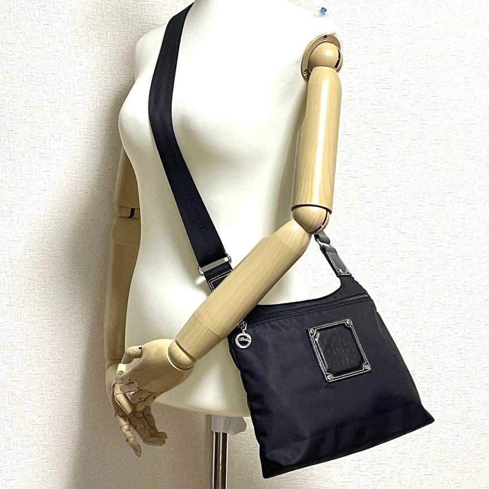 Longchamp Lightweight Shoulder Bag with Large Log… - image 1