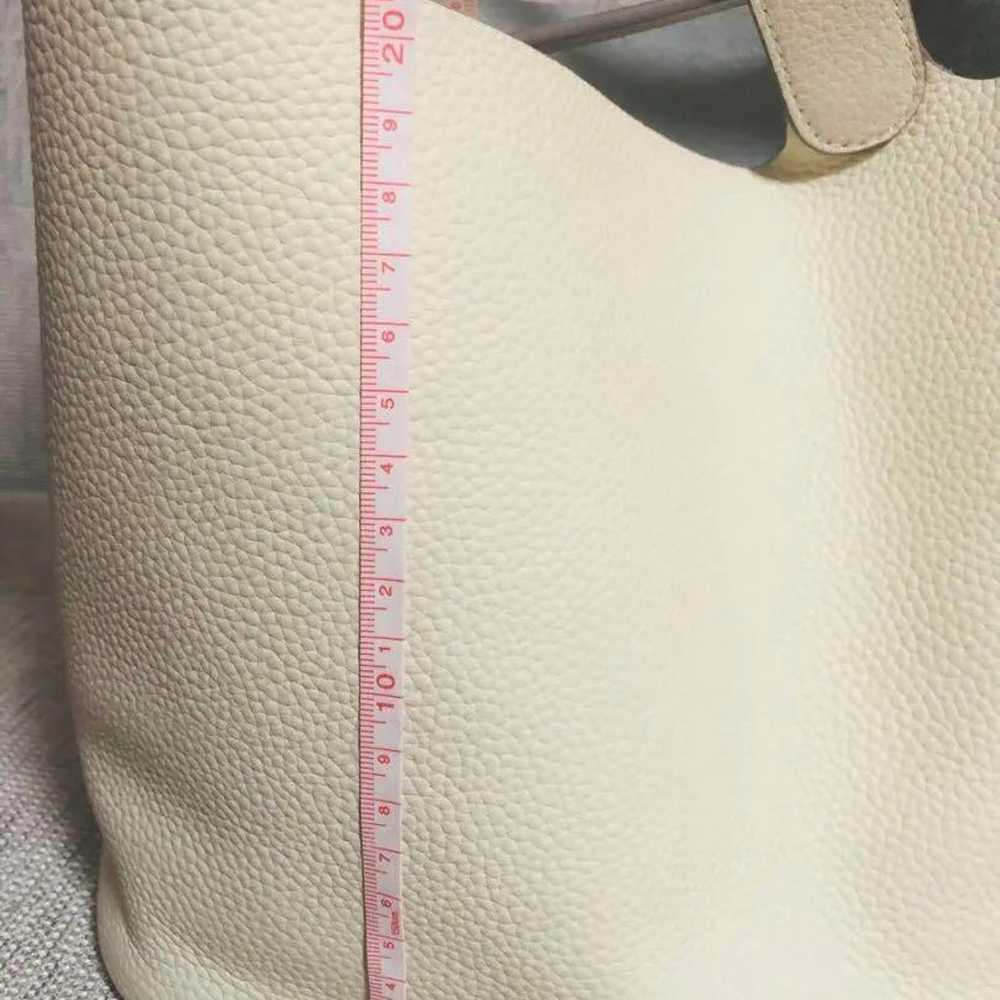 Ivory white cube bag made of genuine leather. Ele… - image 10