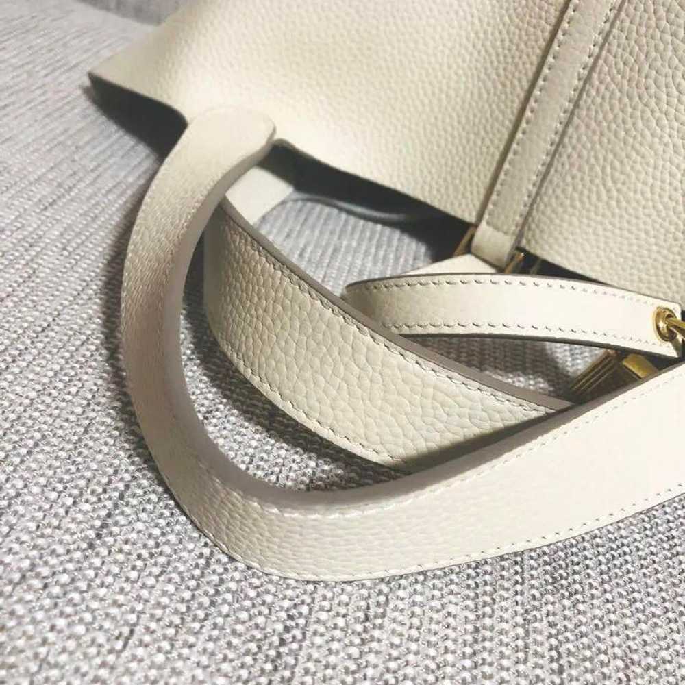 Ivory white cube bag made of genuine leather. Ele… - image 4