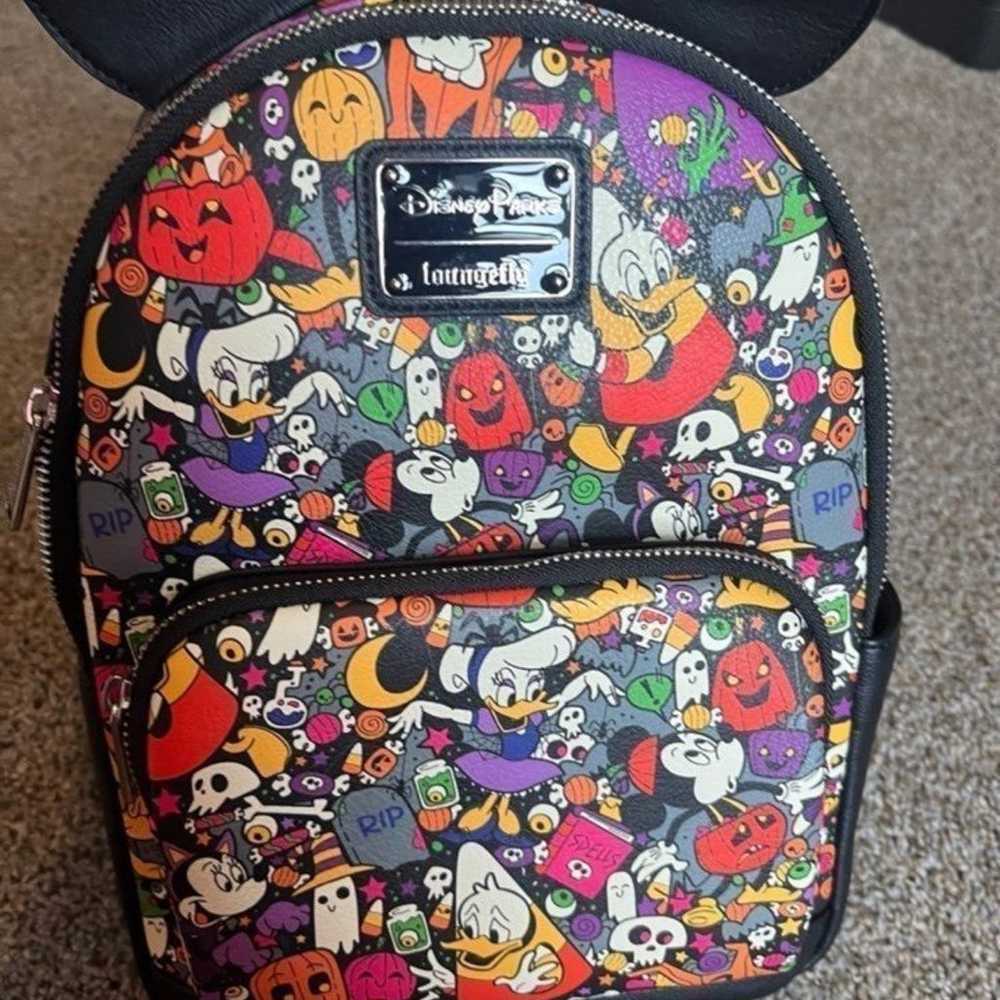 Disney Halloween Loungefly Mini Backpack & Ears(R… - image 10