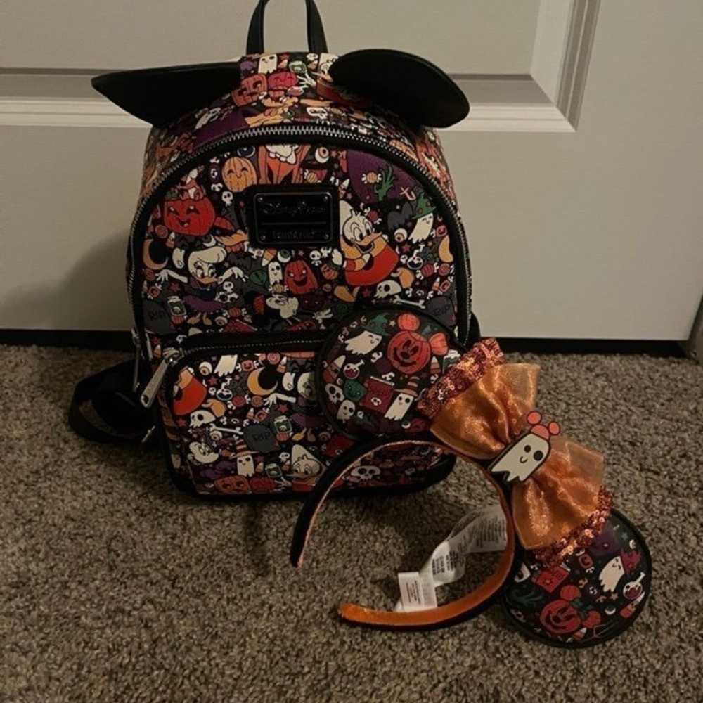 Disney Halloween Loungefly Mini Backpack & Ears(R… - image 1