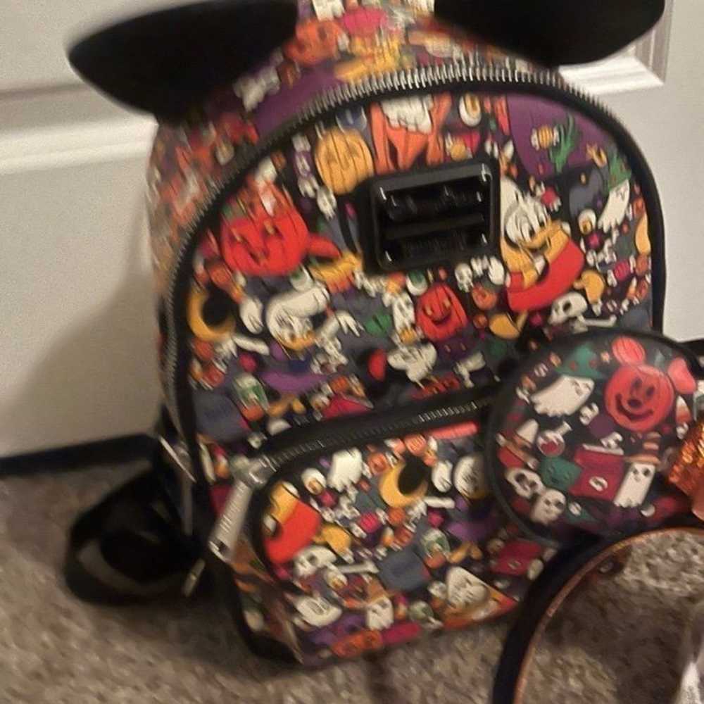 Disney Halloween Loungefly Mini Backpack & Ears(R… - image 4