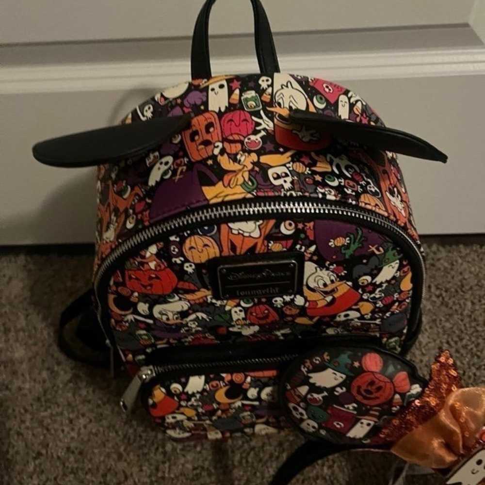 Disney Halloween Loungefly Mini Backpack & Ears(R… - image 5