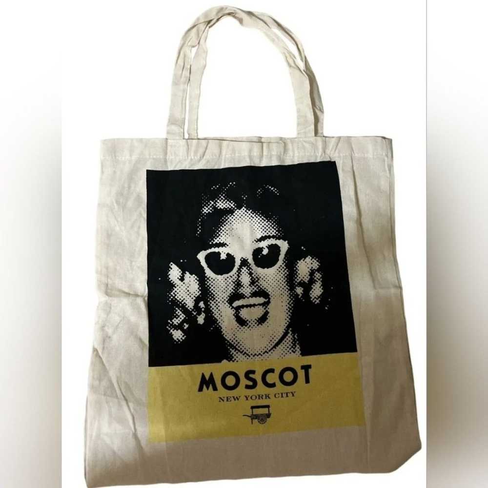 Vintage 90's MOSCOT New York Bag Tote Unisex Sten… - image 1