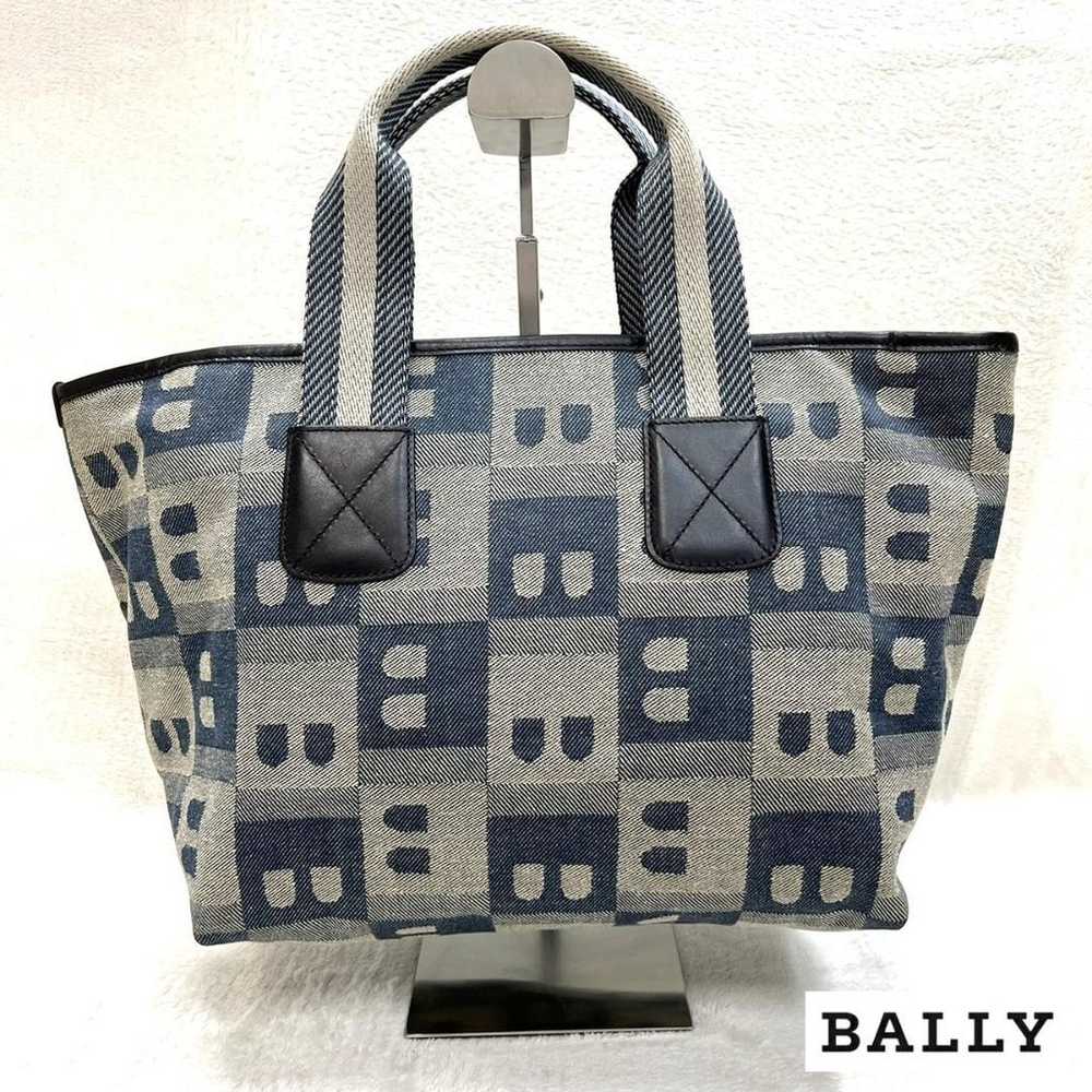 ☆Great Condition☆【BALLY Canvas Handbag Tote Bag w… - image 1