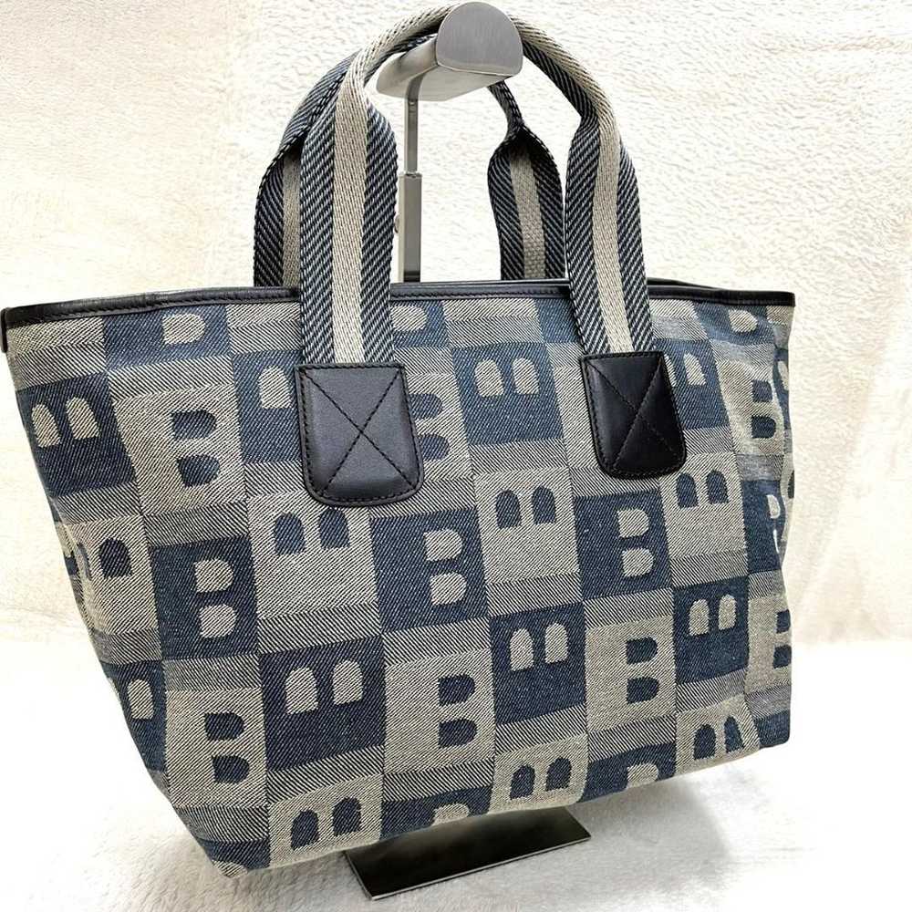 ☆Great Condition☆【BALLY Canvas Handbag Tote Bag w… - image 3