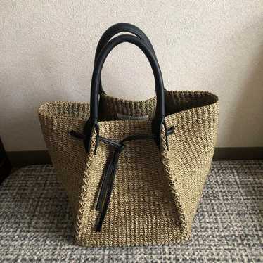 OUTERSUNSET Straw Basket Bag Beige - image 1