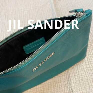 Jil Sander Leather Pouch with Drawstring