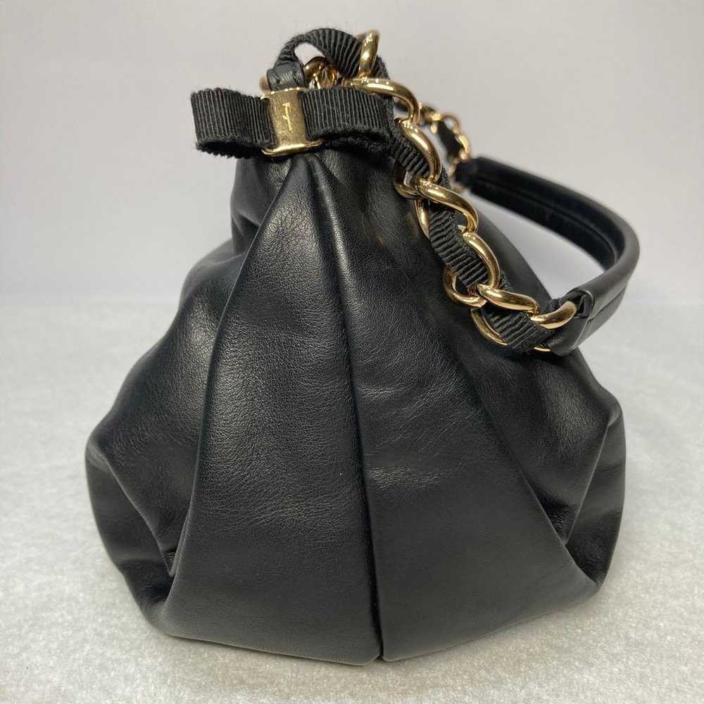 Ferragamo Vara Ribbon Chain Semi-Shoulder Bag Bla… - image 10