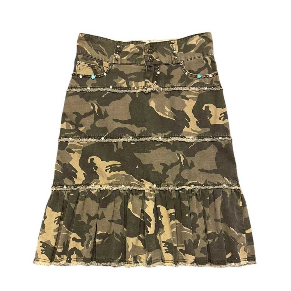 Miss Me VTG Y2K Miss Me utility punk goth camo ti… - image 1