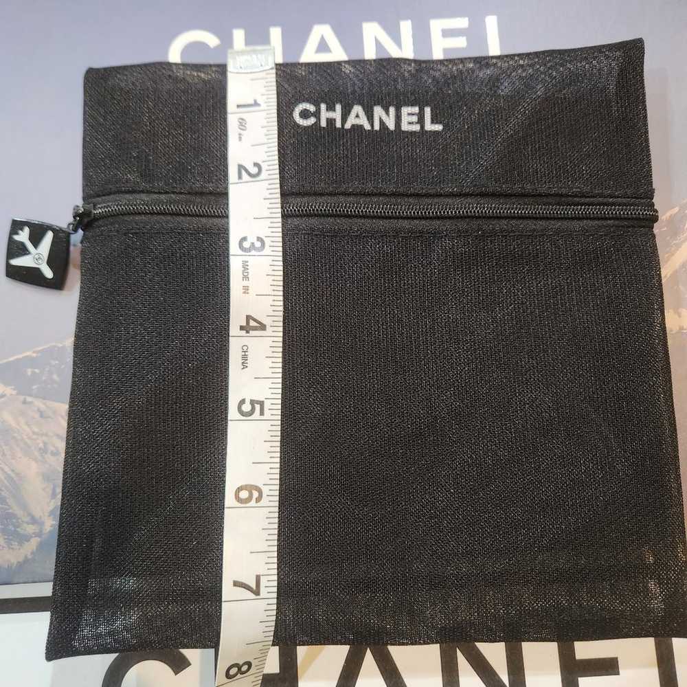 Chanel Mesh Travel Zip Pouch Bag and CHANEL Ready… - image 2