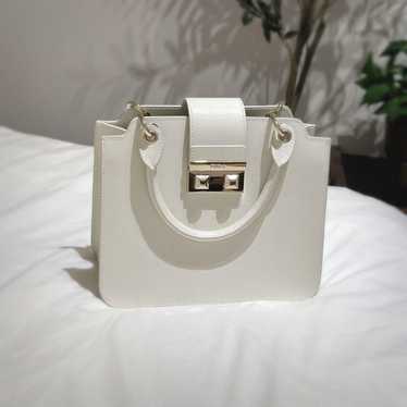 FURLA BELLA Satchel 2way Leather Bag White - image 1