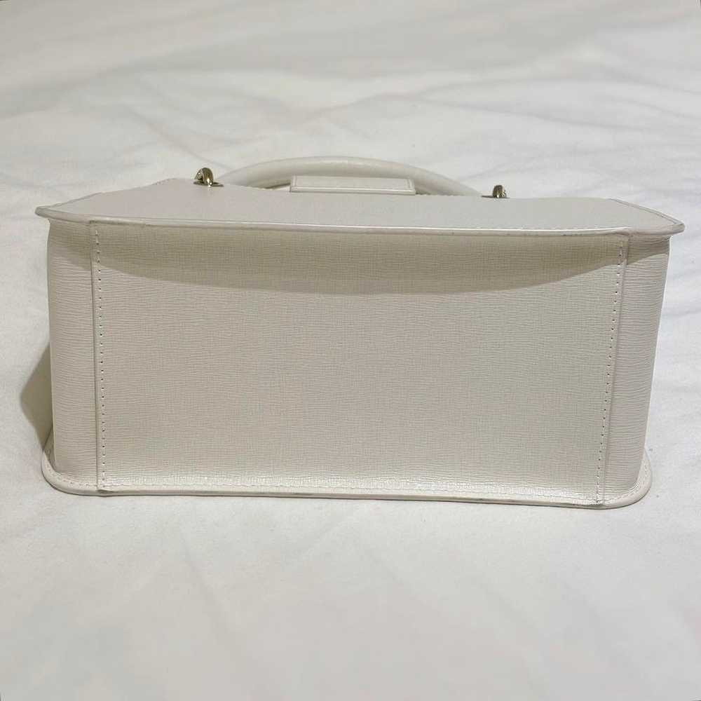 FURLA BELLA Satchel 2way Leather Bag White - image 3