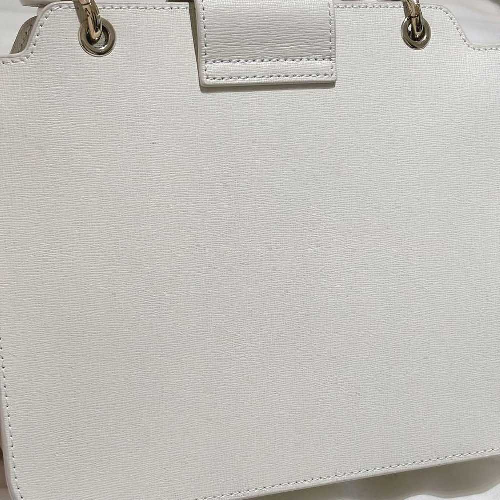 FURLA BELLA Satchel 2way Leather Bag White - image 6