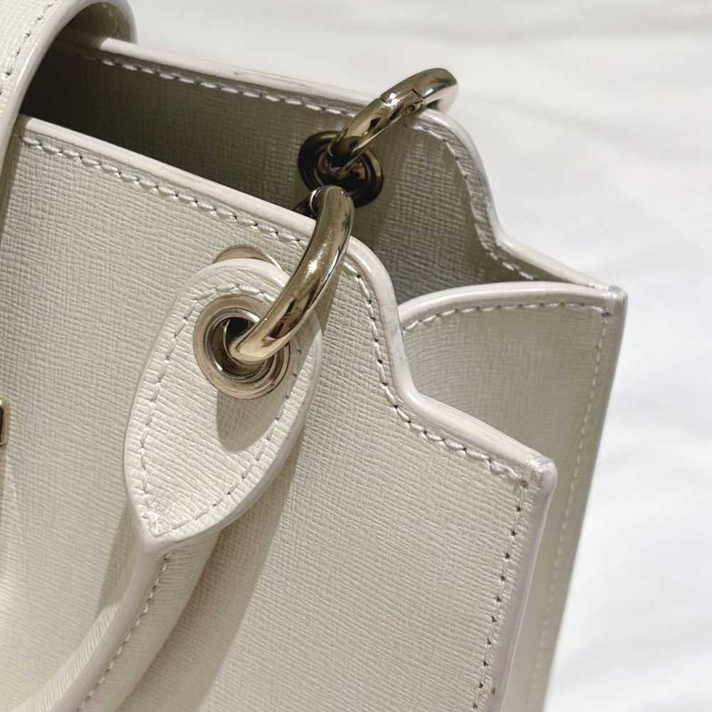 FURLA BELLA Satchel 2way Leather Bag White - image 9