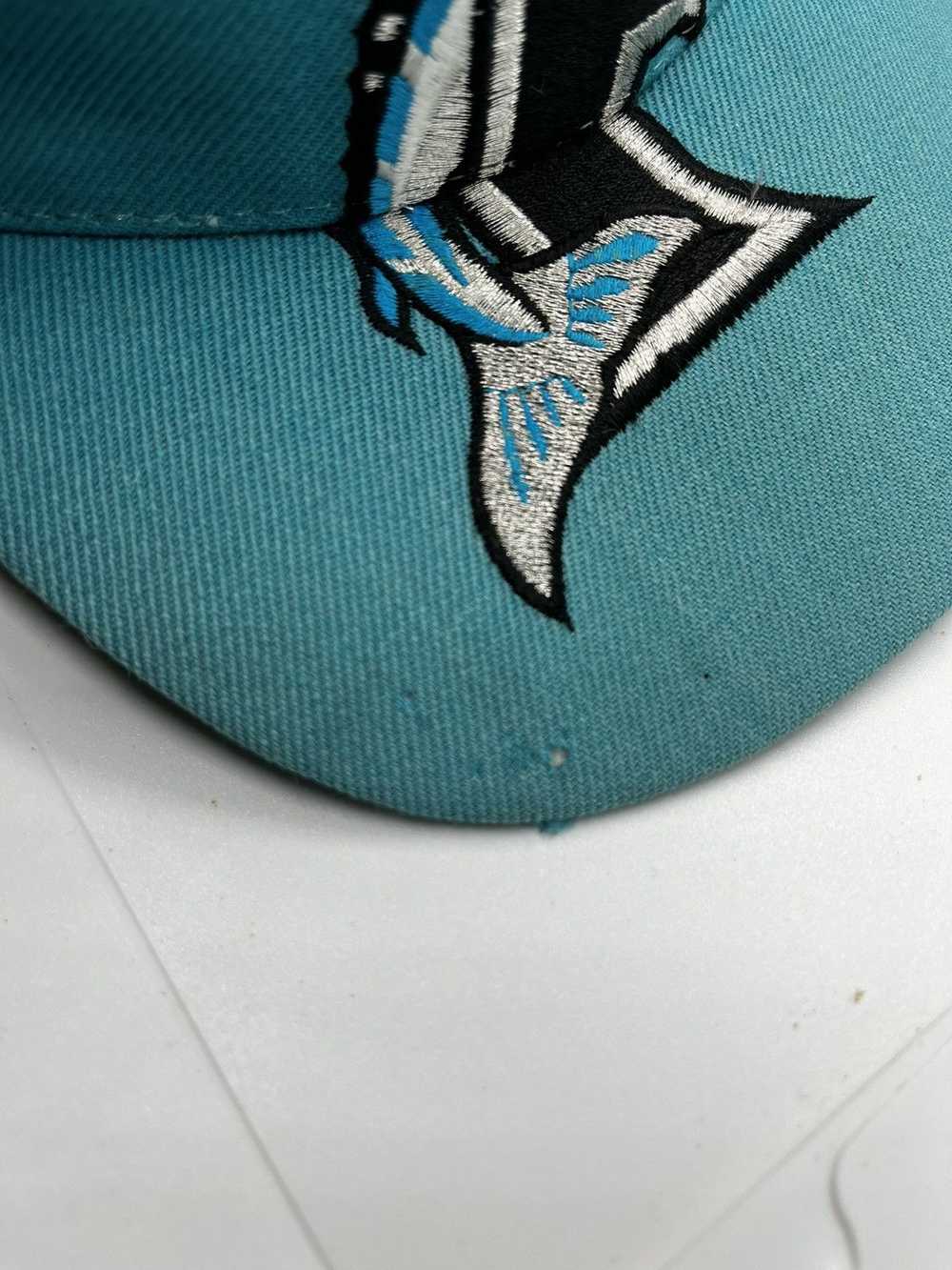 Logo 7 Rare Vintage Big Logo Florida Marlins Snap… - image 4