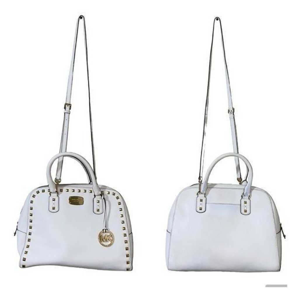 Michael Kors Selma Lg Studded saffiano leather To… - image 2