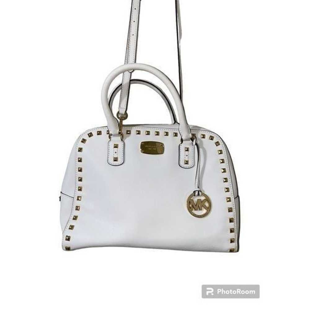 Michael Kors Selma Lg Studded saffiano leather To… - image 3